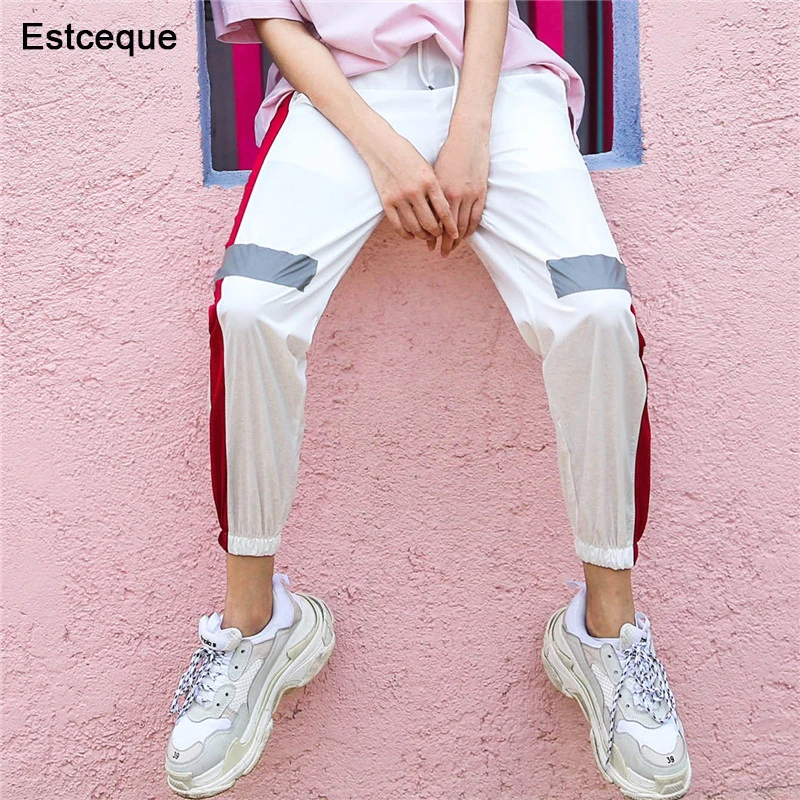 Брюки женские с завышенной талией Модные свободные султанки в стиле хип хоп