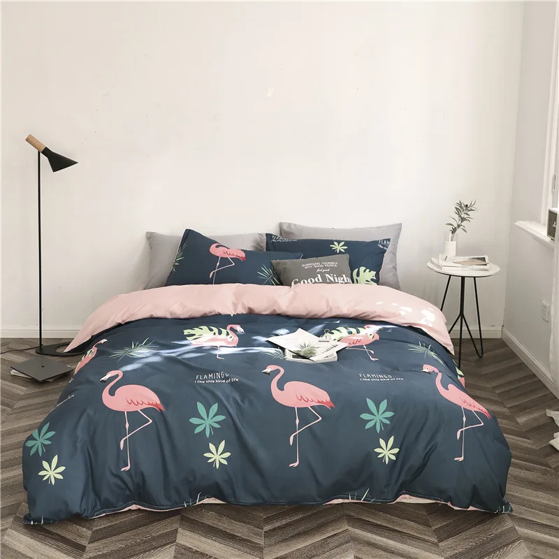 Роскошный чехол с рисунками животных из мультфильмов набор постельного белья