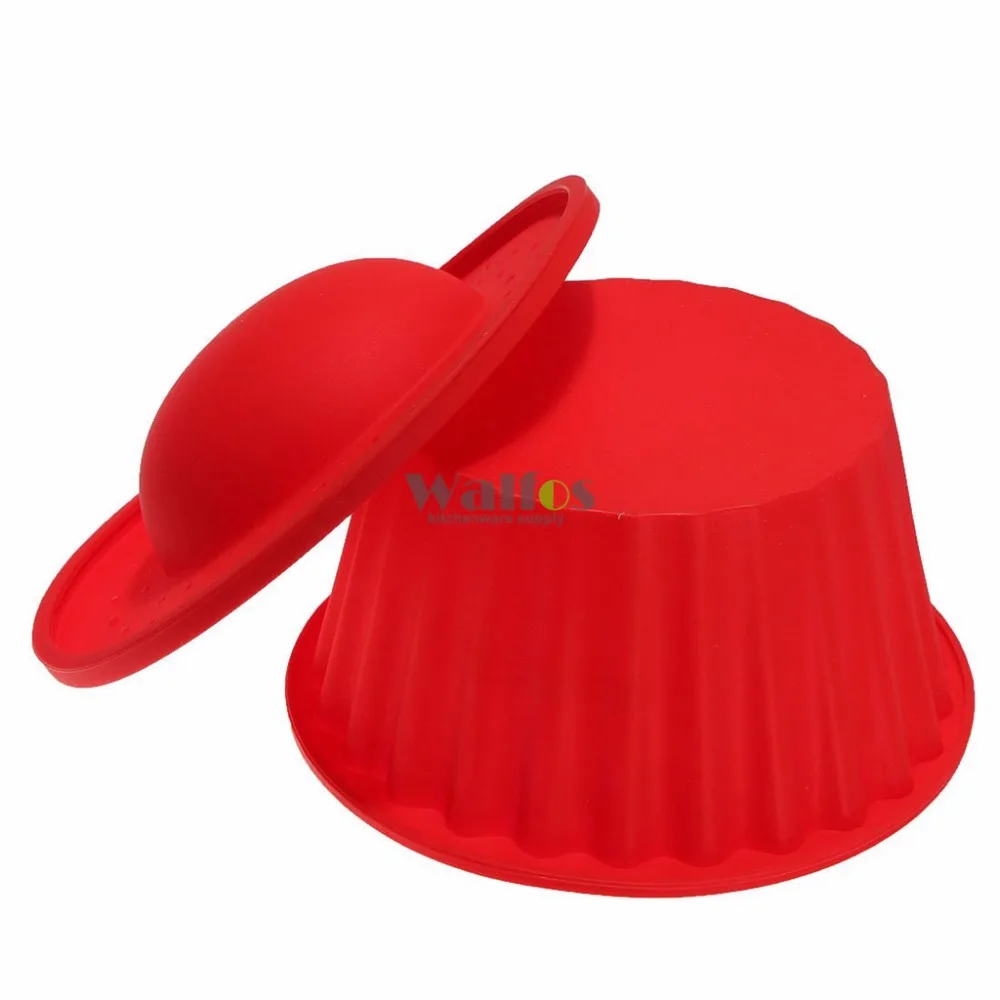 WALFOS Высококачественная силиконовая гигантская Форма для кексов 3 шт. большая