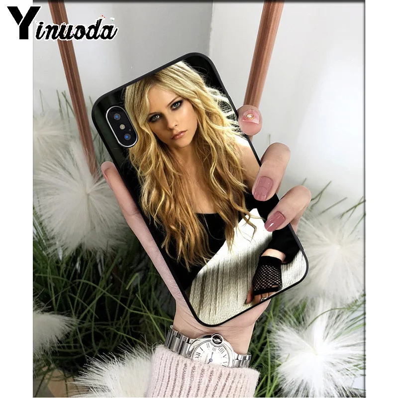 Yinuoda Avril Lavigne силиконовый мягкий чехол для телефона из ТПУ для Apple iPhone 8 7 6 6S Plus X XS MAX 5 5S SE XR мобильных телефонов