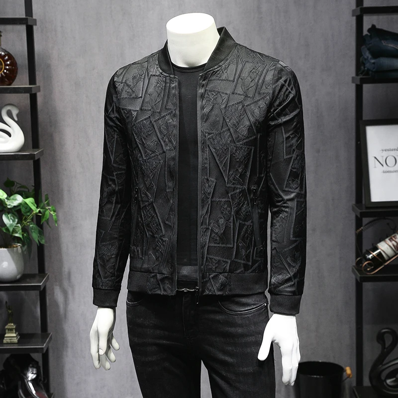 Мужская куртка с цветочным принтом винтажная Классическая модная дизайнерская
