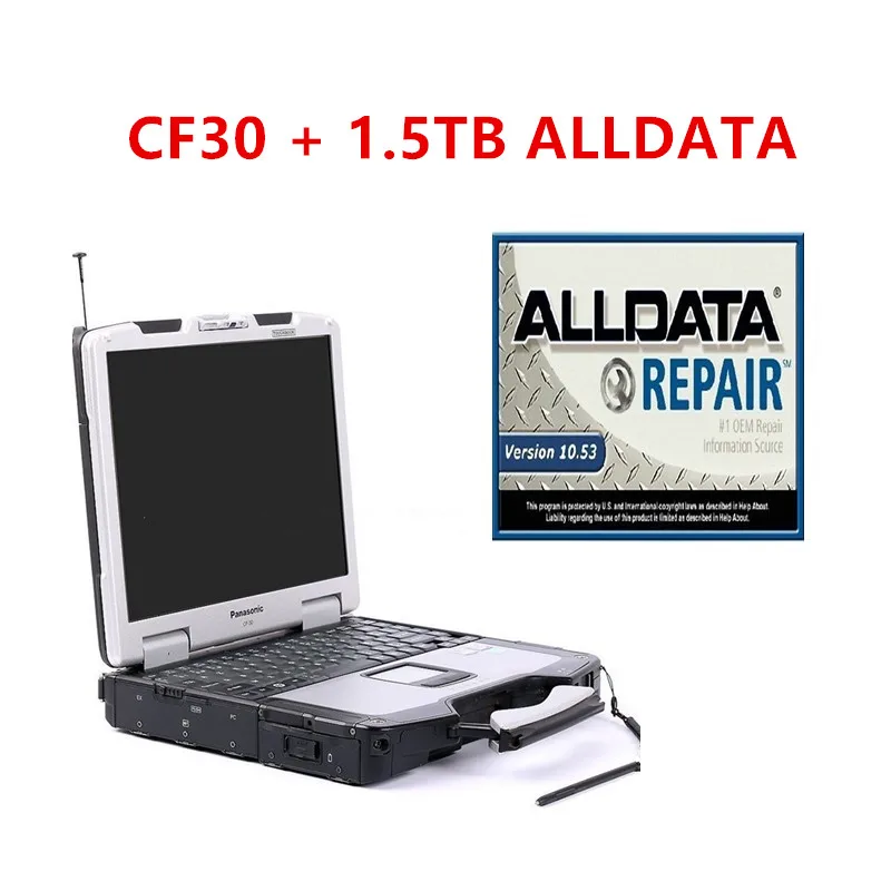Вторая рука Toughbook CF 30 CF30 Подержанный ноутбук компьютер 1 5 ТБ Авто Ремонт Alldata
