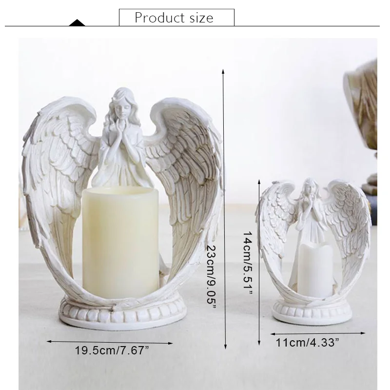 LED подсвечник Европейский угол модель полимерные фигурки миниатюрная ручная