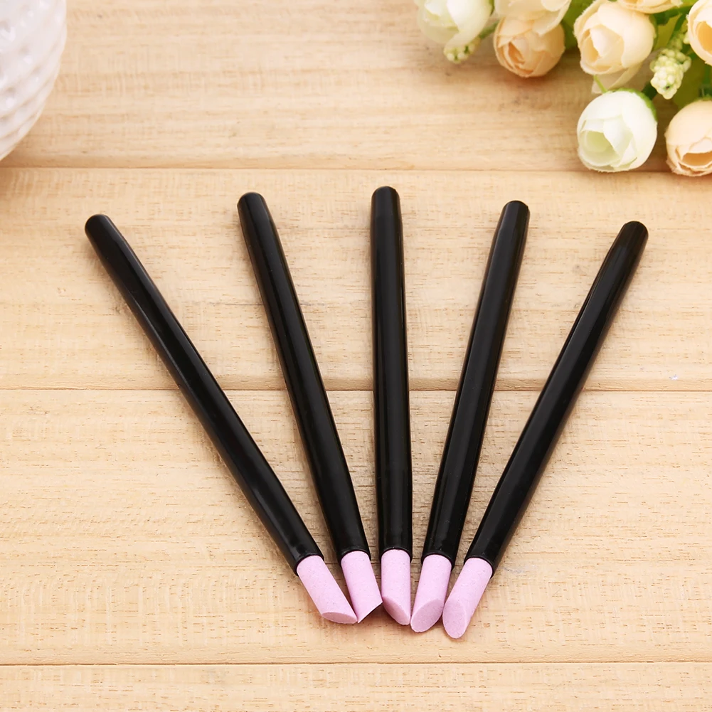 5 шт./компл. инструмент для удаления кутикулы буферная каменная пилка ногтей