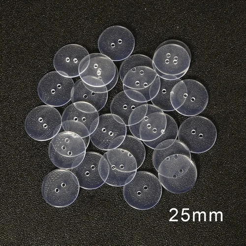25x3mm 30pcs 9-25 мм прозрачные кнопки прозрачная швейная кнопка из полиэфирной смолы для украшения одежды DIY аксессуары - Цвет: 25x3mm 30pcs