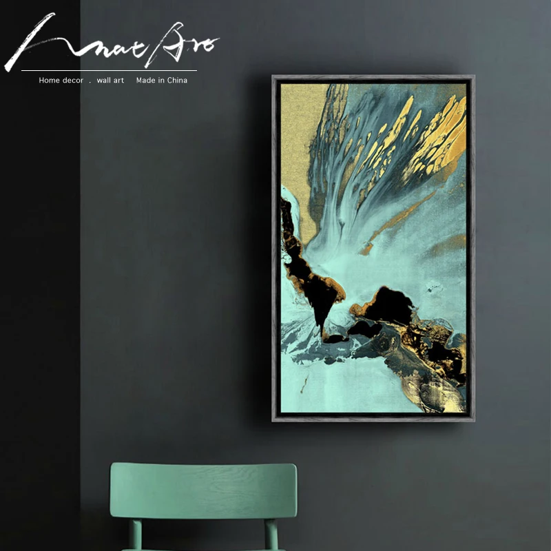 Абстрактная картина Вертикальная прямоугольная холст настенное искусство