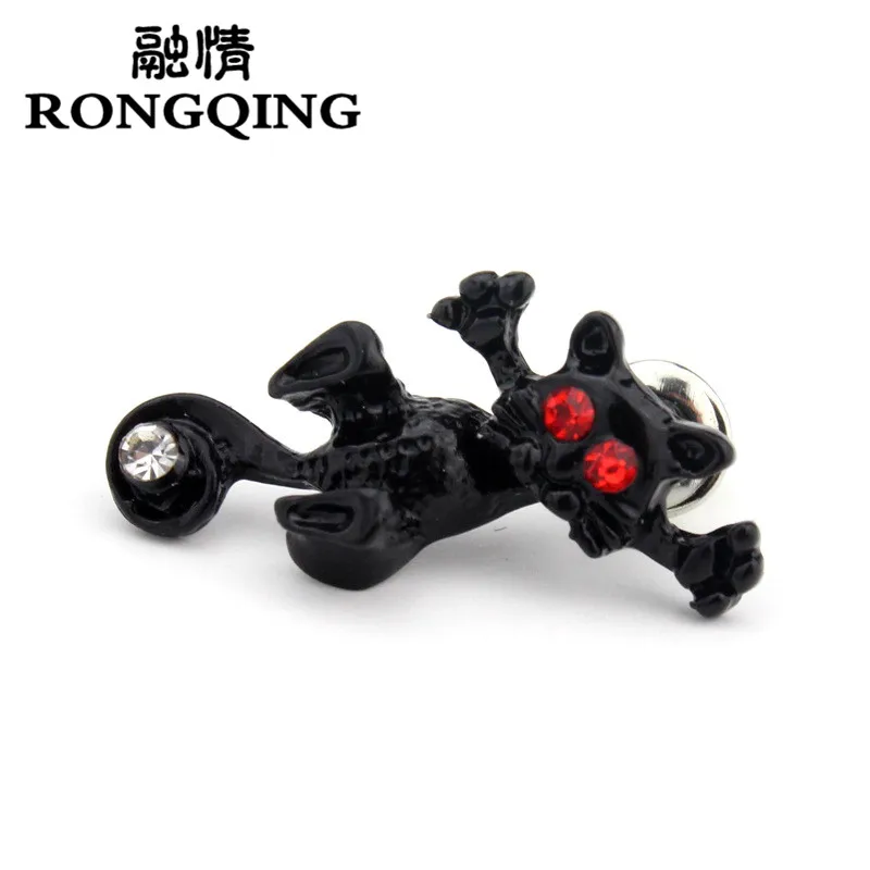 Серьги RONGQING в стиле Boho Heppie с 3d-изображением животных глаз кота для девочек