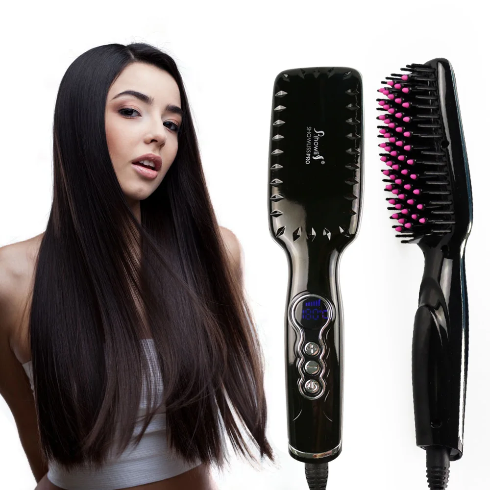 Showliss прекрасный подарок Выпрямитель для волос щетка рождественского подарка