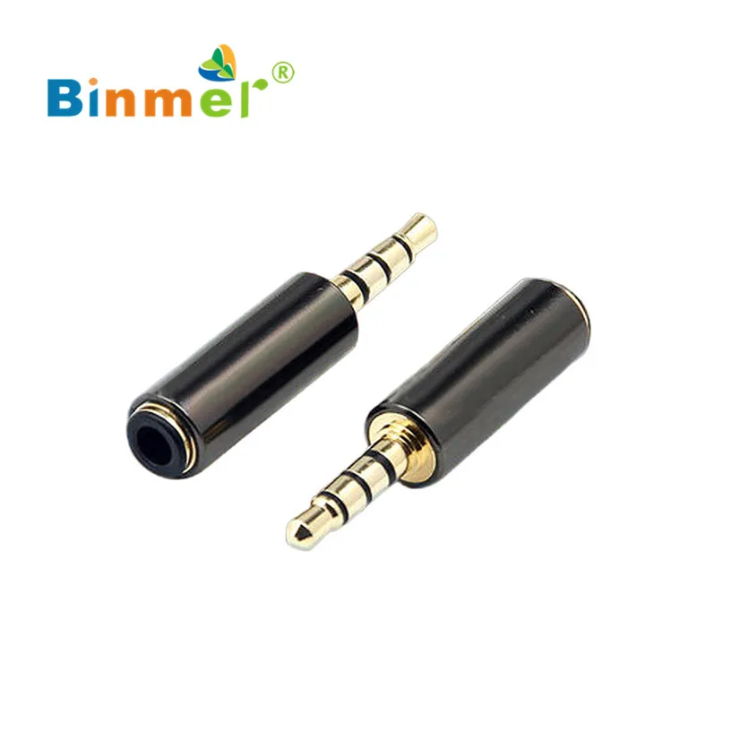 Binmer Simpelstone New 3.5mm 1/8 Male Plug 4 Pole TRRS To Female Jack Audio Adapter Connector Nov4 Drop Shipping|jack audio|trrs 3.5mm3.5mm trrs |