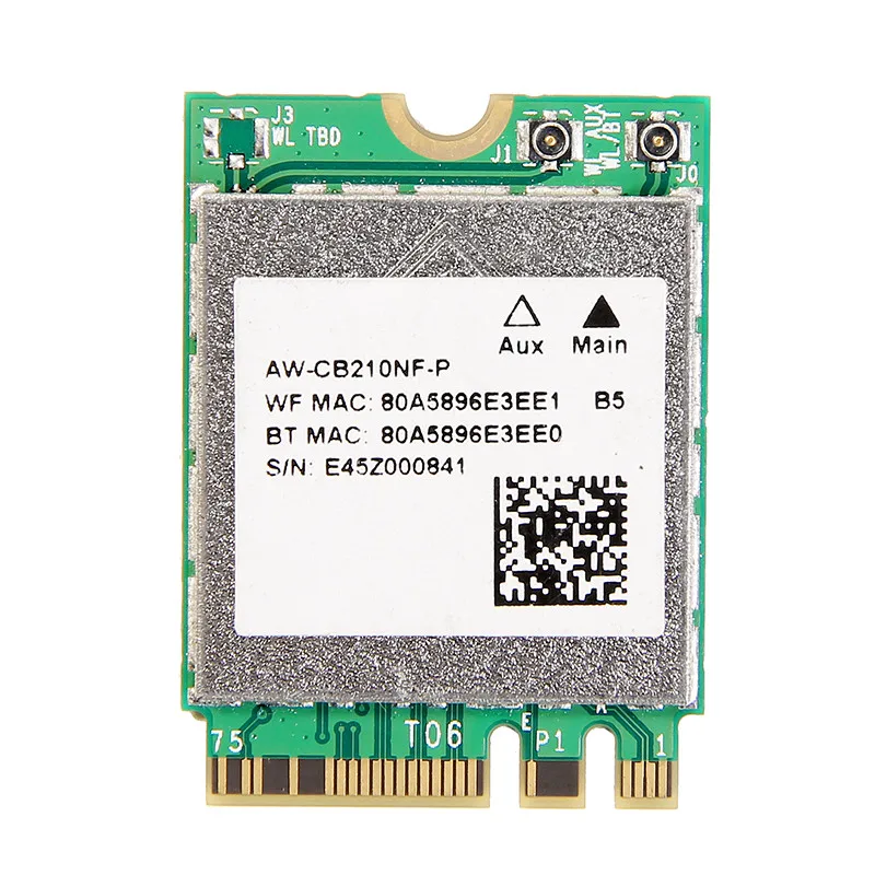 Двухдиапазонный Broadcom BCM94356Z NGFF M.2 WiFi Bluetooth 4,1 WLAN 802.11ac 867 Мбит/с 2,4 г/5 ГГц мини-карта AW-CB210NF-P