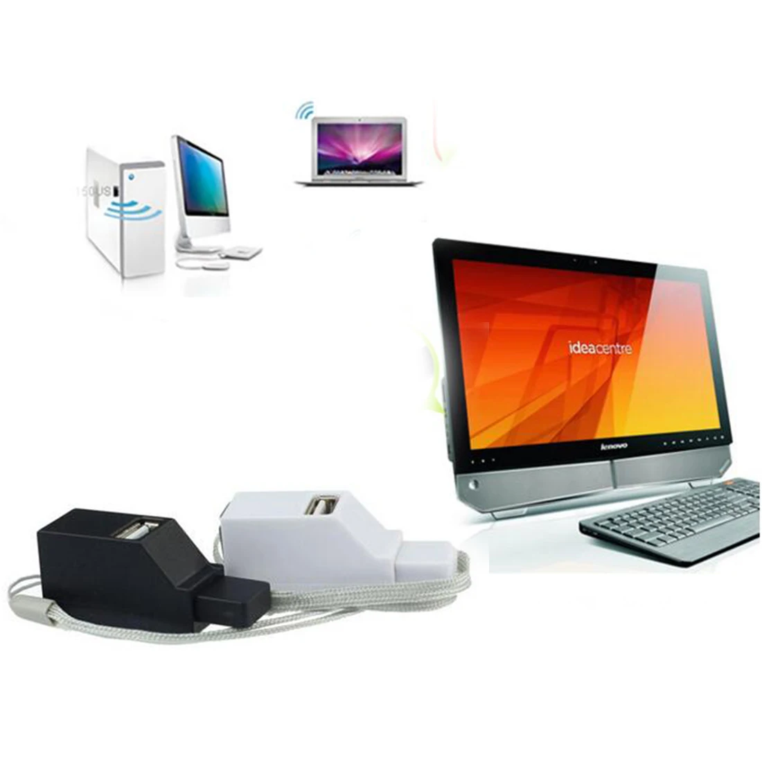 Портативный высокоскоростной мини разветвитель с 3 USB портами 2 0 дюйма|USB-хабы| |