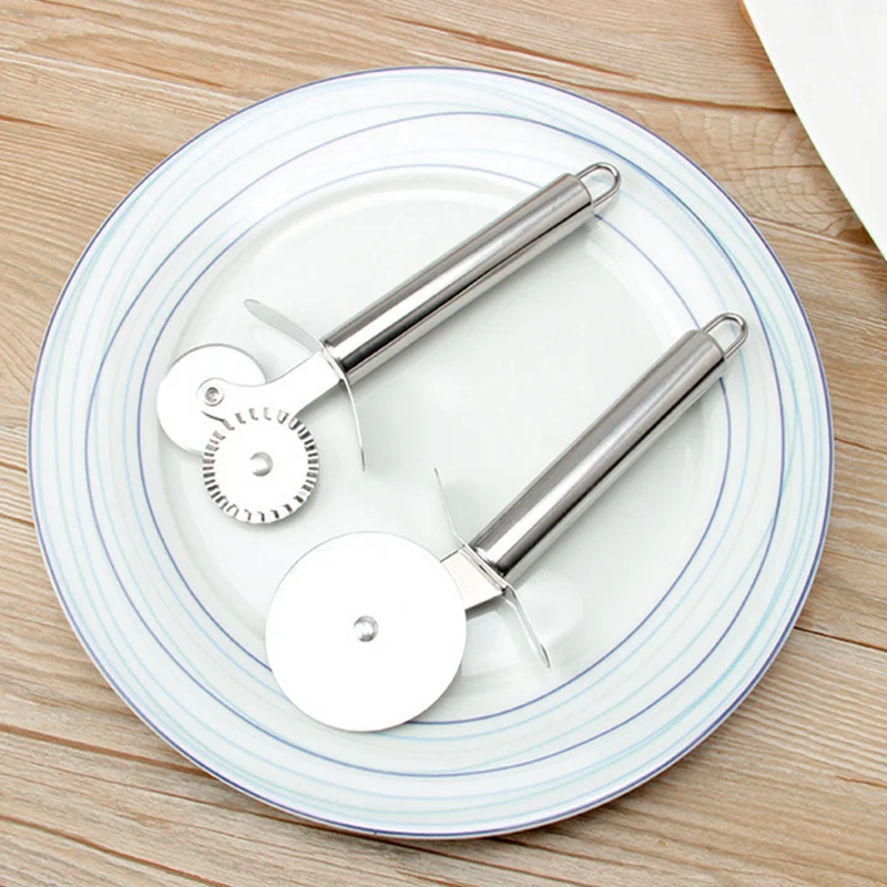 Роликовый нож для пиццы из нержавеющей стали круглый варочная поверхность