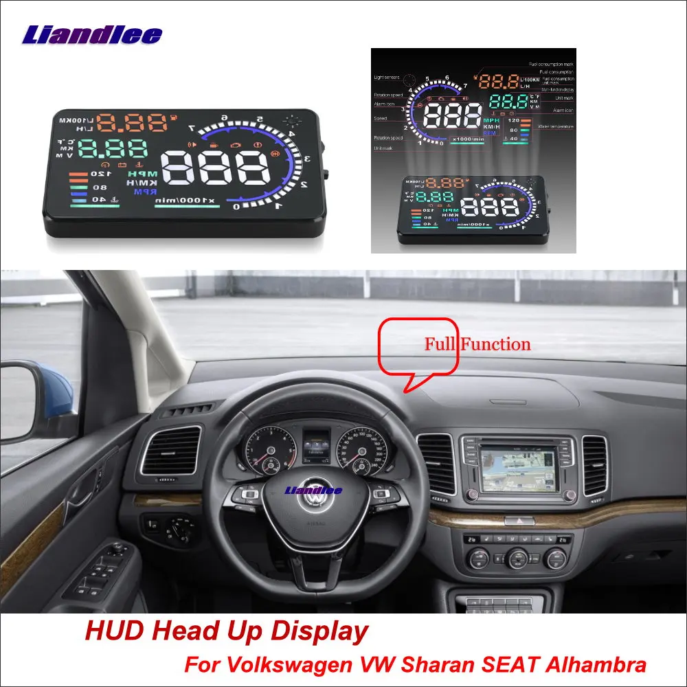 Liandlee для Volkswagen VW Sharan Seat Alhambra 2010 2018 безопасный экран вождения OBD Автомобильный HUD