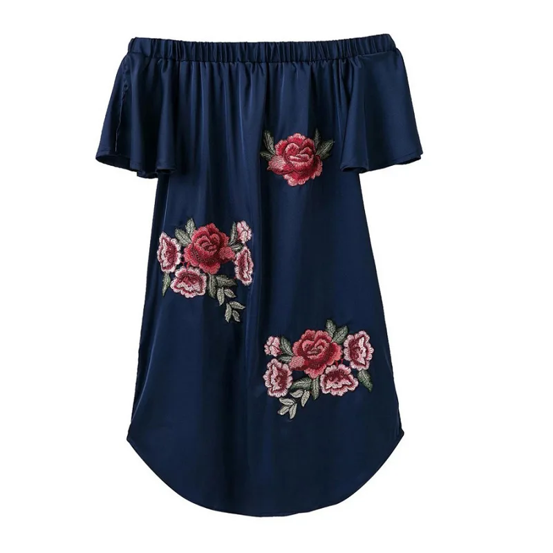 2018 Европейская и американская Новая модная женская одежда с вышивкой без