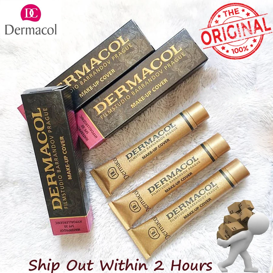 Dermacol покрытие для макияжа Аутентичное 30 г праймер консилер база Профессиональный для лица Dermacol макияж палитра для контурной основы макияжа