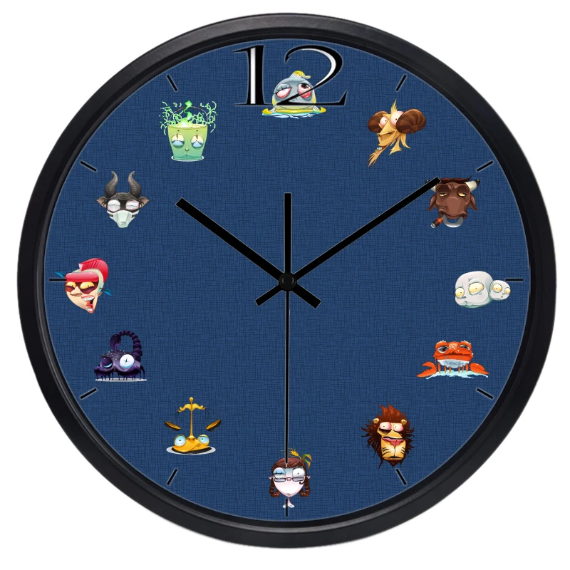 Креативные Мультяшные настольные часы с изображением смешных животных эмоций