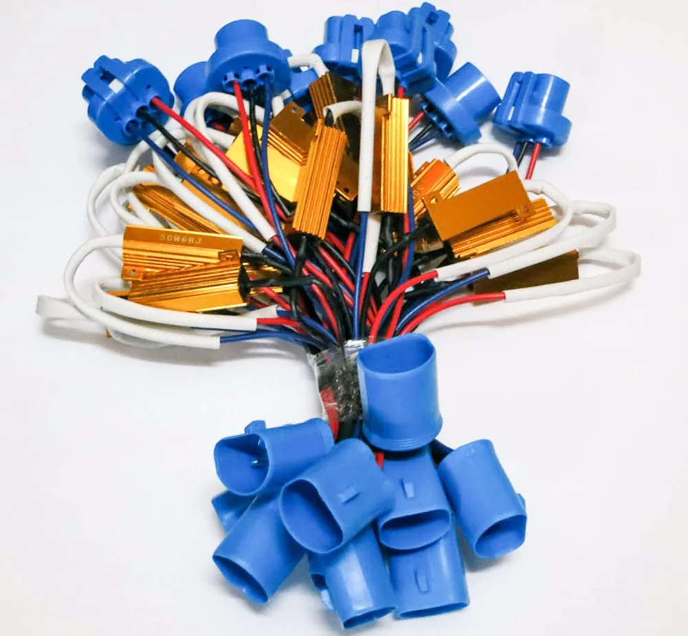 10 шт. 50 Вт 6 Ом фонарь 9004 9007 HB1 HB5 Hi/Low HID ксеноновый комплект конденсатор без ошибки