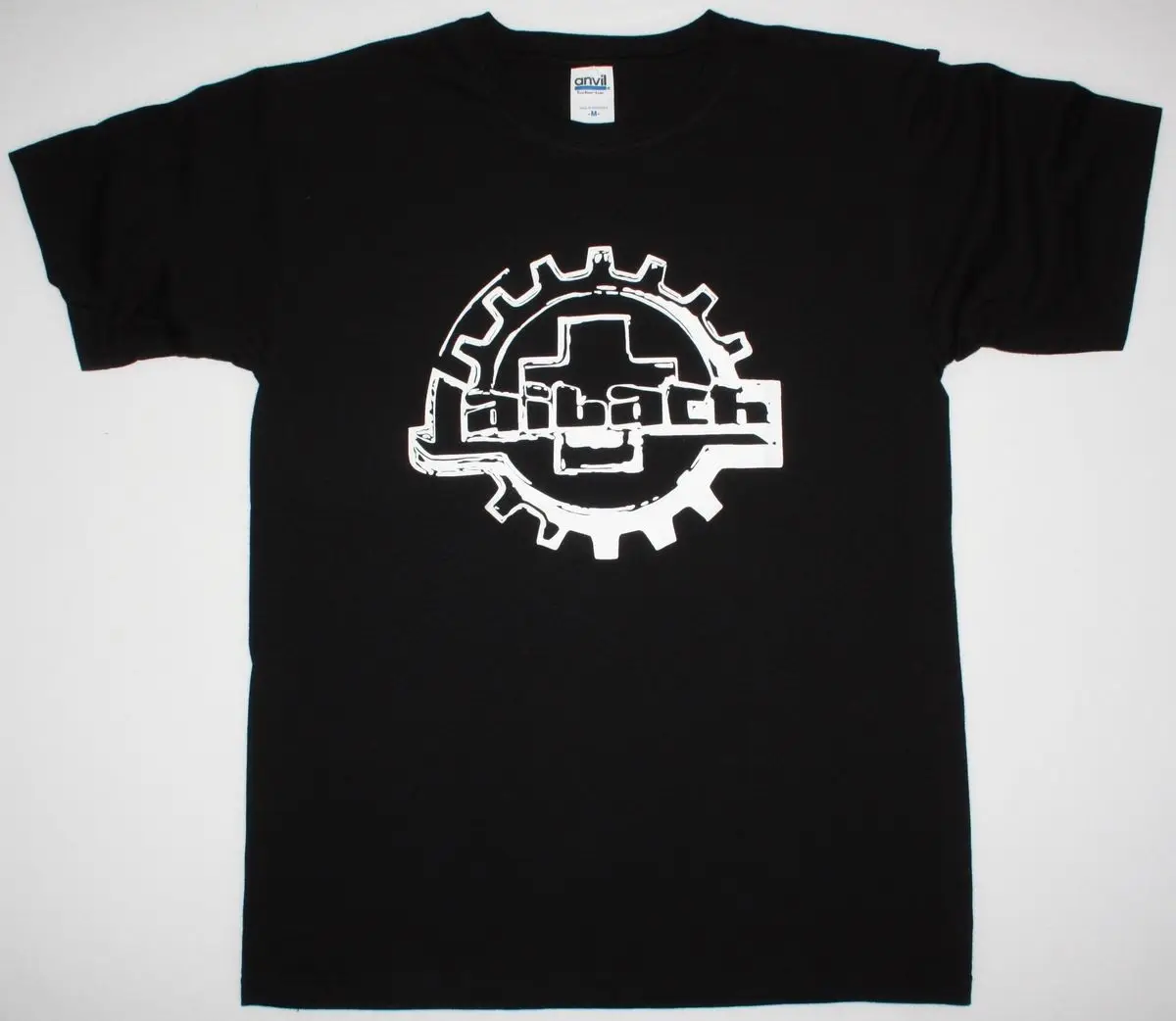 LAIBACH LOGO INDUSTRIAL DARK WAVE AVANT GARDE экспериментальная Новая черная футболка из 100% хлопка