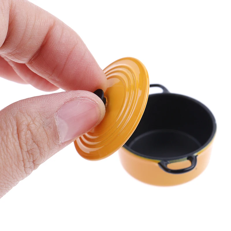 Мини кастрюля 1:12 для ролевых игр игрушки детей детский Кукольный домик кухонная