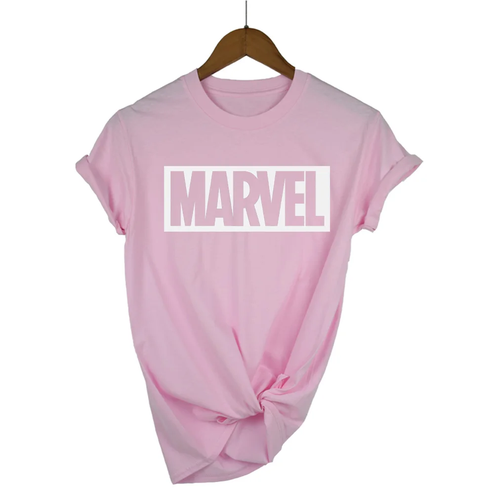 Мода Harajuku Повседневное Для женщин Футболки для женщин в стиле панк-рок Marvel TS Хлопка tumblr футболка Повседневное битник для Famale Топ