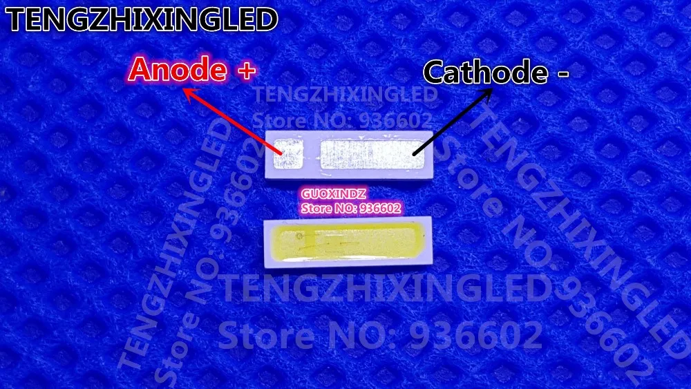 Для LED LCD подсветки ТВ применение светодиодная подсветка 0 5 Вт 3В 7020 холодный белый
