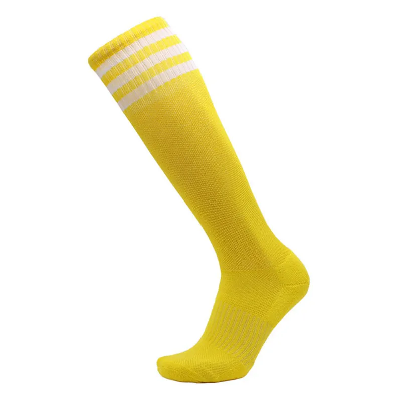 

1 Pair Cotton Sports Socks Unisex Anti-slip Breathable Striped Long Socks Football Basketball Over Knee-High Compression Socks