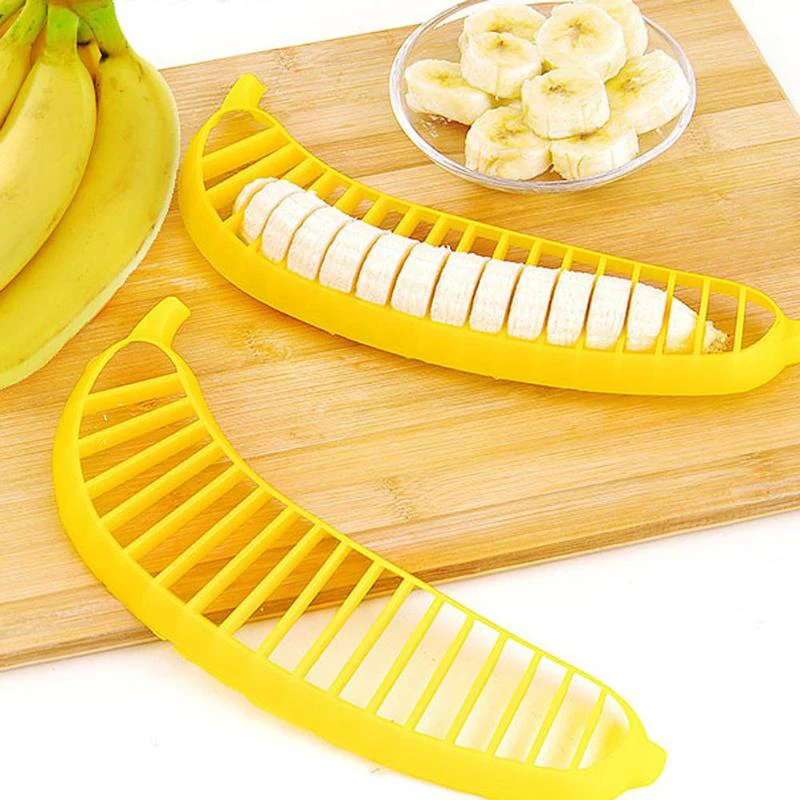 Saizhi Banana Slicer Cutter Plastic Salad Make Tool For Fruit Sausage Cereal Kitchen Tools 2363 | Дом и сад