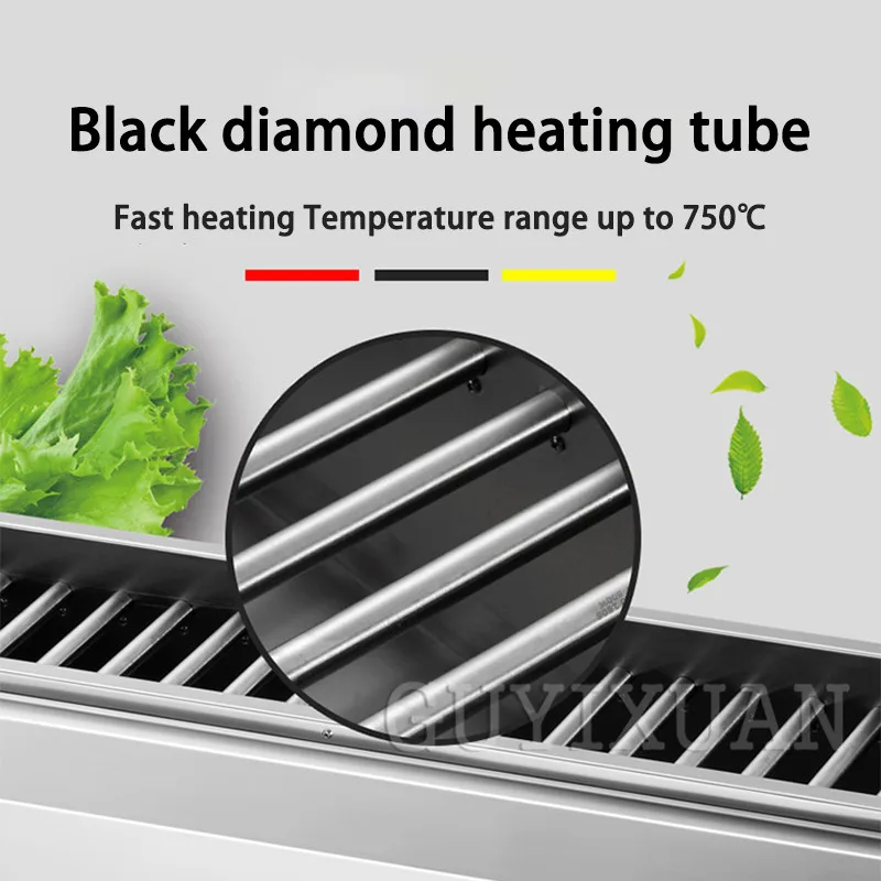 Черный стальной коммерческий Электрический гриль LISM с одним управлением 0 7 м