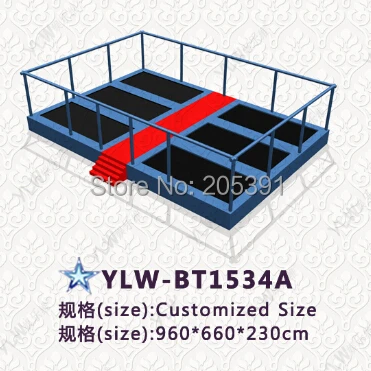 6 в 1 аттракцион помещении парк с батутом фитнес-кровать спортивный батут защитой