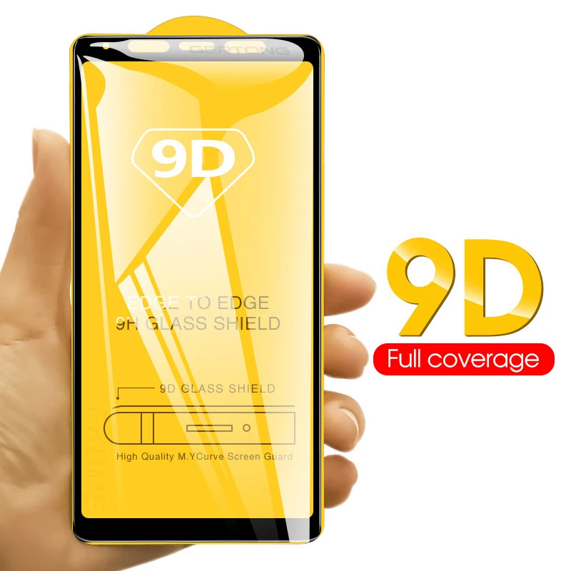 9D изогнутое закаленное стекло для Samsung Galaxy A50 A30 M20 M10 A7 A8 Plus A9 2018 полное покрытие