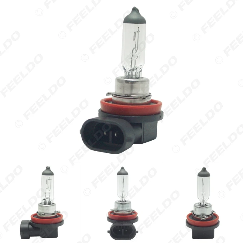 LEEWA 2 шт. автомобиль H1 H3 H4 H7 H8 H9 H11 9004 9005 9006 9007 H16 880 55 W/100 W 12V Белый противотуманки HalogenBulb автомобильные лампы для передних фар