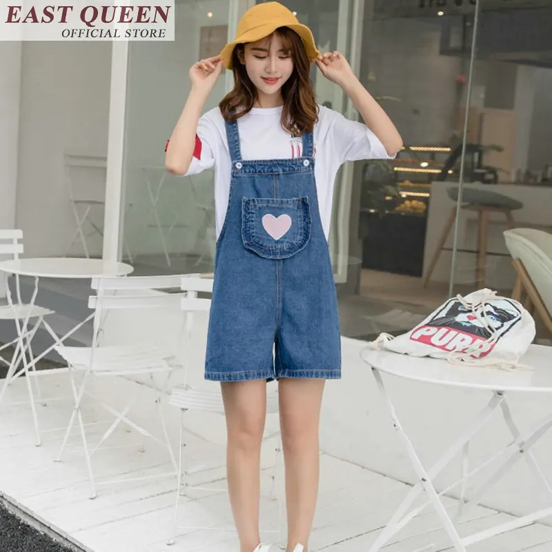 Женский джинсовый комбинезон combiшорт Свободный Повседневный Комбинезон FF195