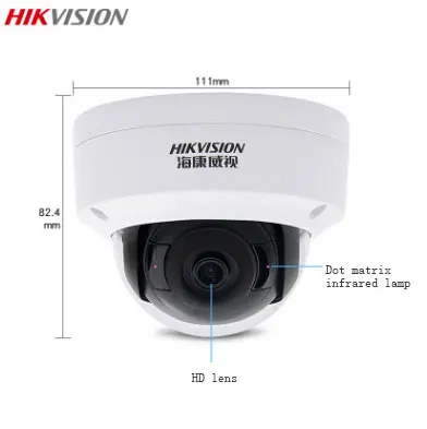 Hikvision английская версия DS 2CD3125FV2 I 2MP ip cam Сеть мини купольная видеонаблюдения