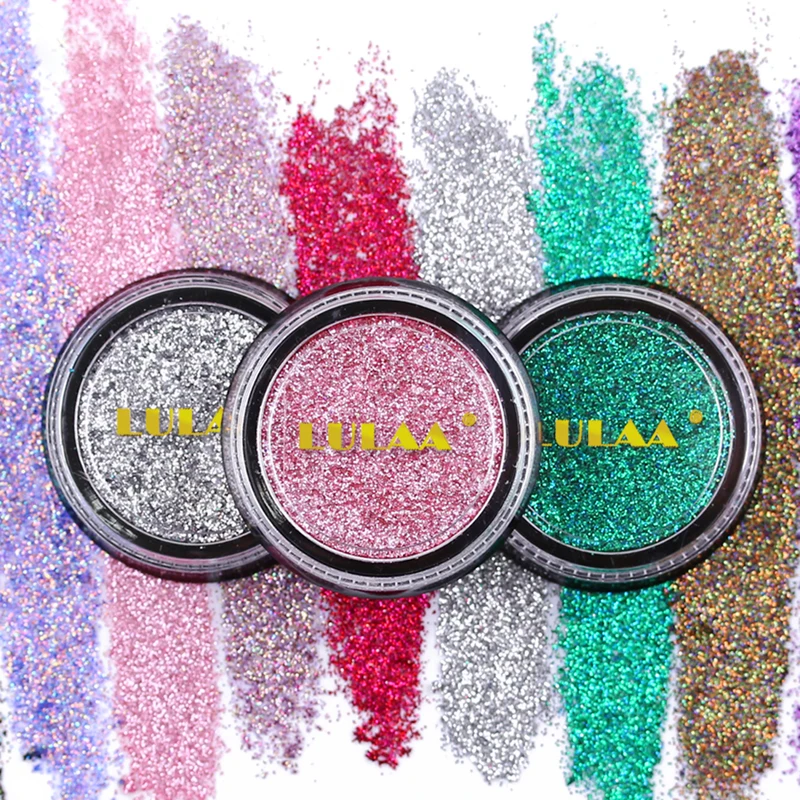 Manooby блестки тени для век 6 цветов Одиночная Палетка осветитель макияж