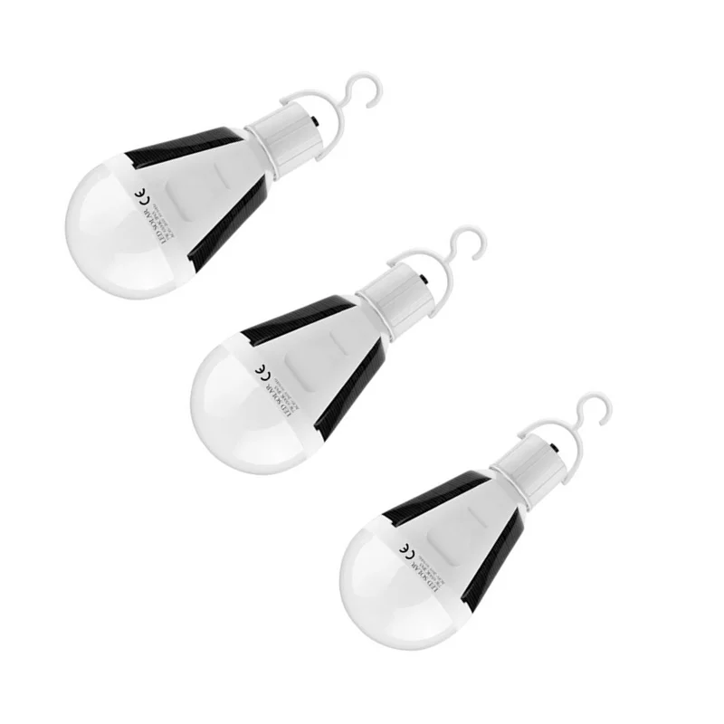 solar bulb Солнечная лампа E27 7/9/12 Вт Перезаряжаемые на солнечных батареях Светодиодный лампы Сенсор заряда на открытом воздухе Ночная аварийная палатка Солнечная лампа - Испускаемый цвет: solar bulb
