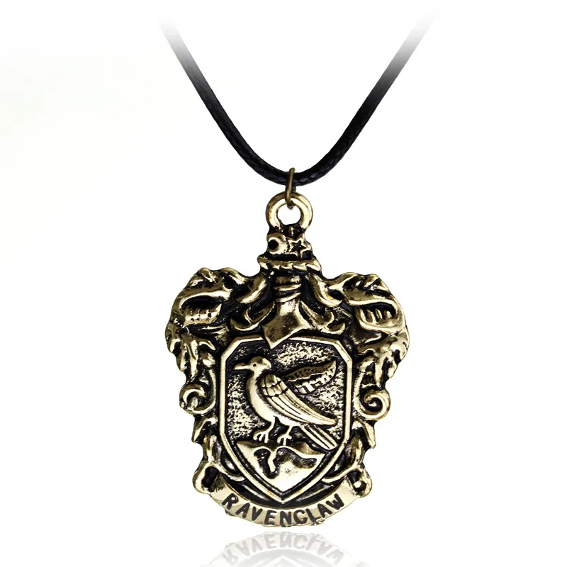 Металлическая подвеска Hogwarts Gryffindor Slytherin ravencaw Hufflepuff ожерелье оптовая