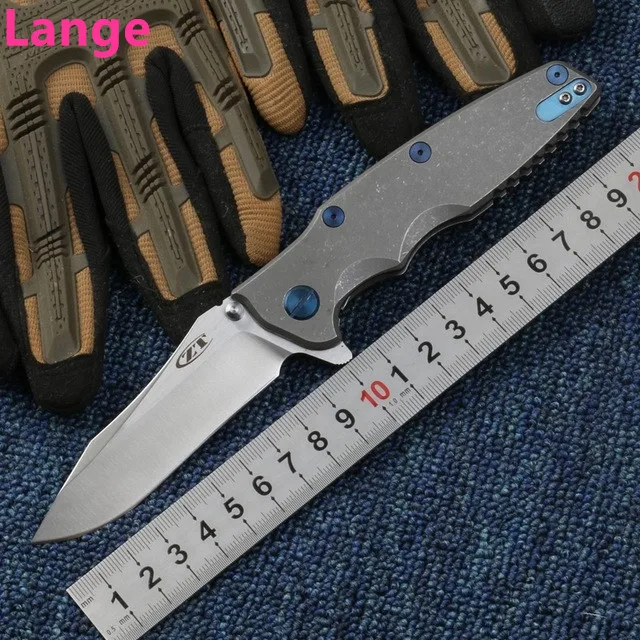 Складной нож Lange ZT0392 лезвие S35VN титановая ручка шариковый подшипник тактический