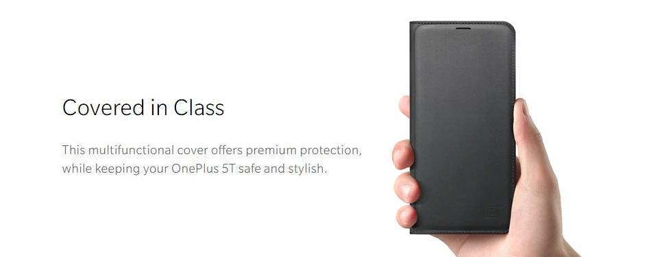 Чехол книжка Oneplus 5 T Оригинальный оригинальный Официальный чехол для телефона One