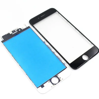 Хорошее переднее внешнее стекло с рамкой ободок + ока для iphone 5 6 6plus 6s plus 7 7plus 8