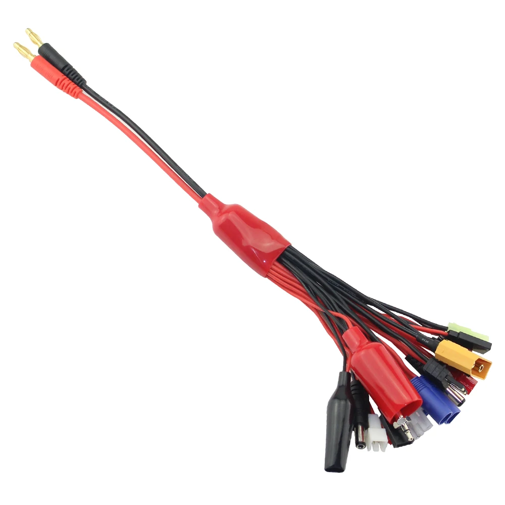 Adaptador de corriente multifunci&oacute;n 19 en 1, con conectores multienchufe, Cable de plomo, cuadric&oacute;ptero RC, pieza de Drones para coche-3