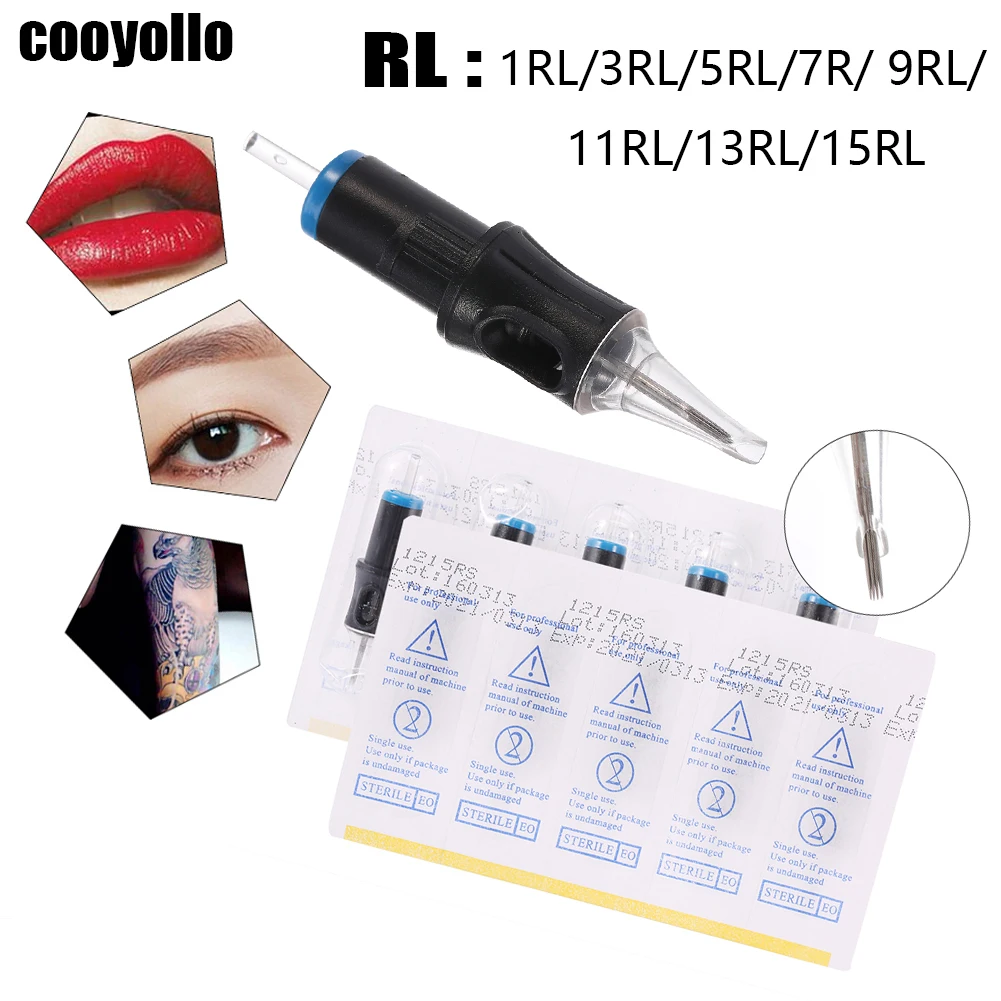 Одноразовые тату картриджи 1RL/3RL/5RL/7RL/9RL/11RL/13RL/15RL 10 шт.|Иглы для тату| |