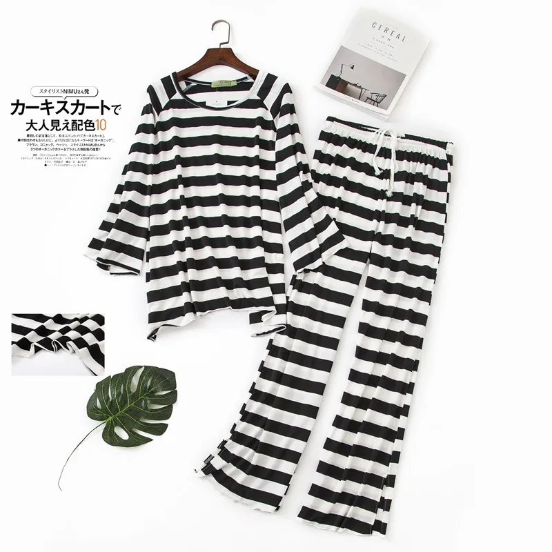 Plus Size Pyjamas Women Modal Cotton Pajama Sets 2pcs Summer Wholesale Sleepwear Ladies Home Suit Pijama for 65kg-100kg | Женская одежда