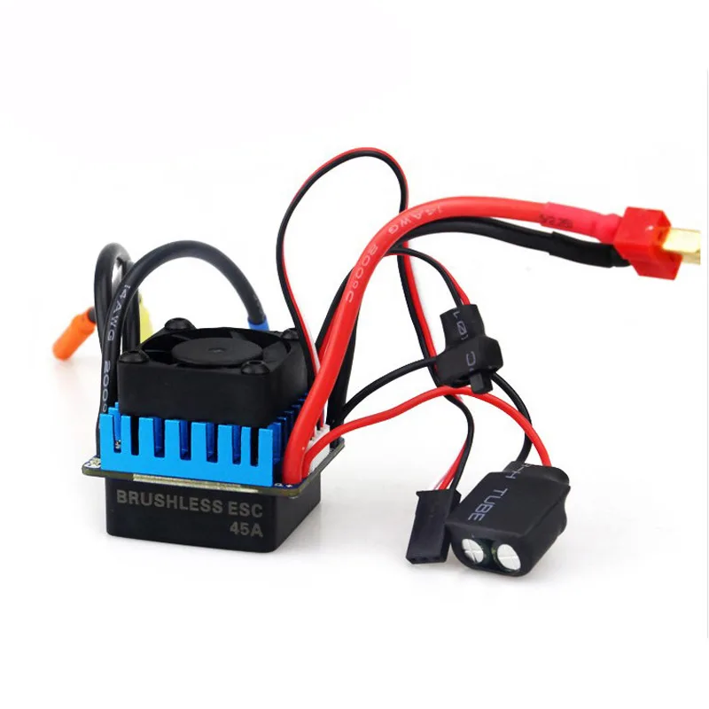45A бесщеточный ESC электрический регулятор скорости для 1/10 Traxxas HSP Redcat HPI RC