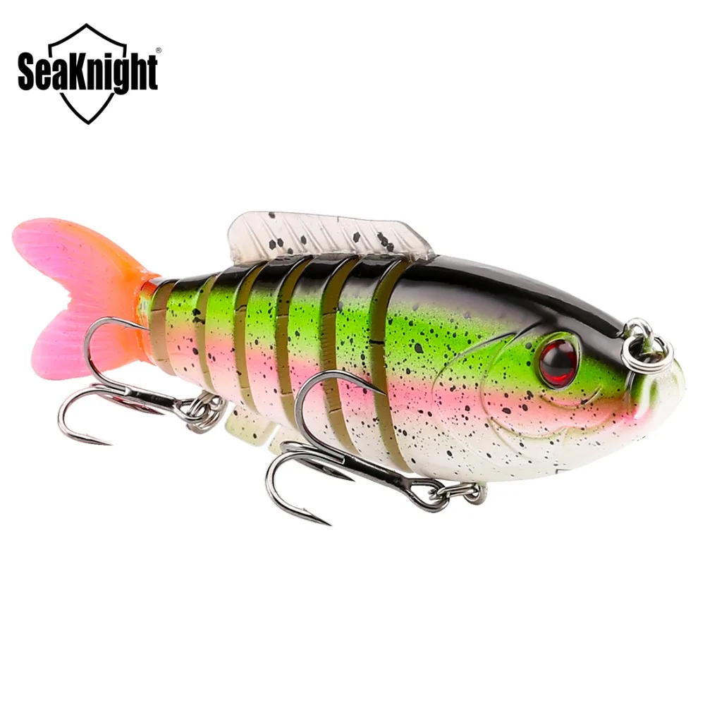 SeaKnight бренд SK001 Серия 1 шт./лот Swimbait 80 мм 19 г Тонущая приманка 7 секций соединенная
