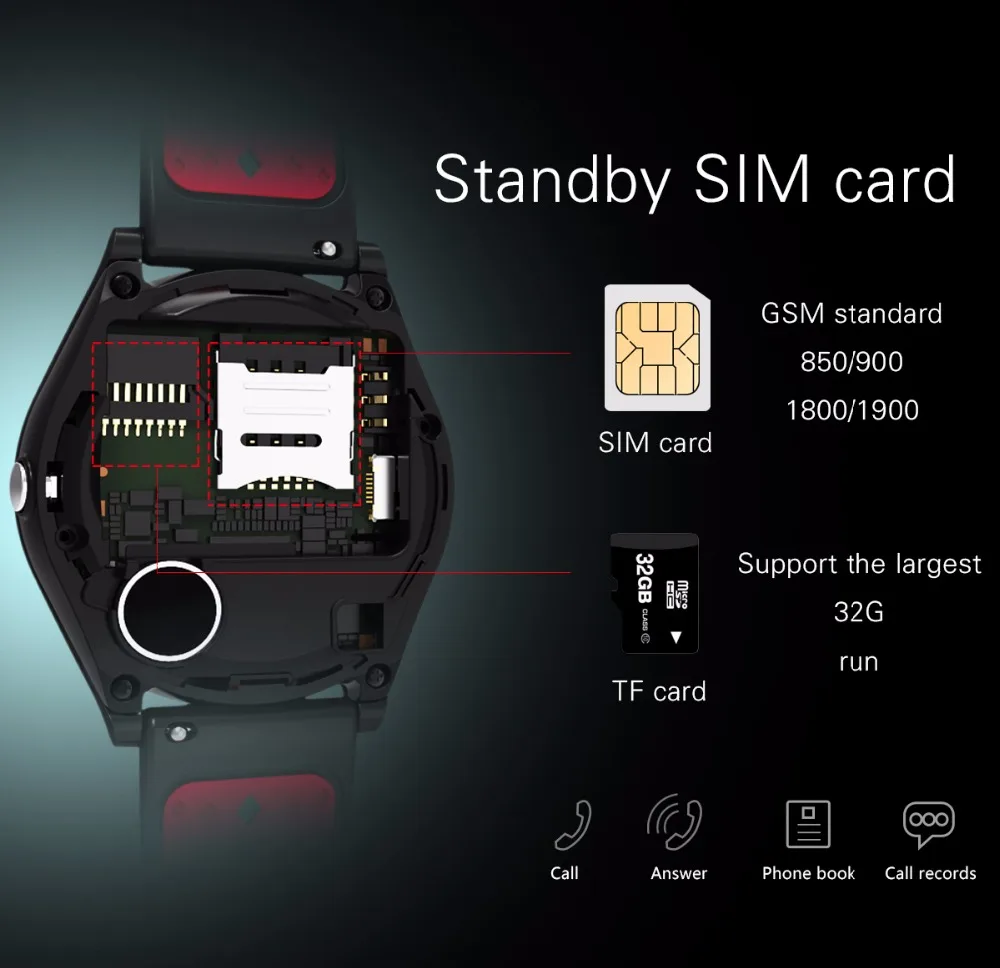 Letine sim-карты Смарт-часы 2018 спортивные часы телефон Носимых устройств Bluetooth
