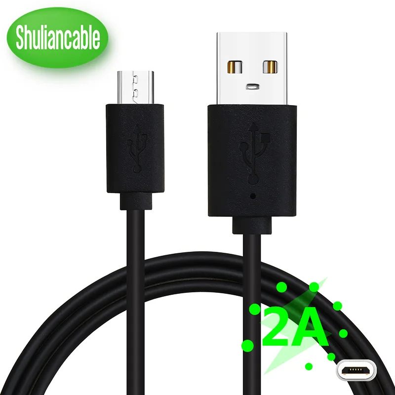 100 шт./лот Micro USB кабель высокоскоростной USB 2,0 A штекер для Micro B кабель для синхронизации и зарядки для samsung Xiaomi Honor Android
