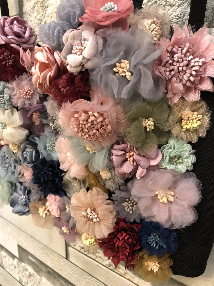 Женская футболка WHITNEY WANG летняя уличная с 3D цветами|Топы| |