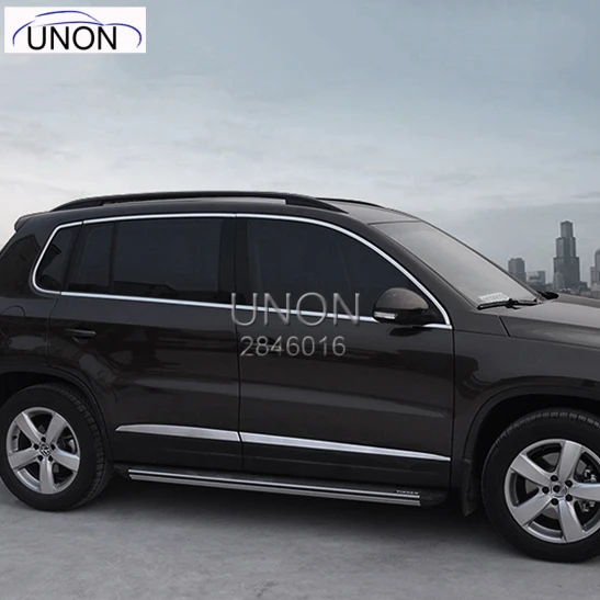 Высокое качество для Volkswagon для V-W Tiguan 2009- нержавеющая сталь Боковая дверь молдинг отделка кузова отделка 4 шт