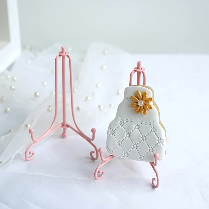 Розовая Кованая подставка для закусок свадебный набор штатив десертный стенд