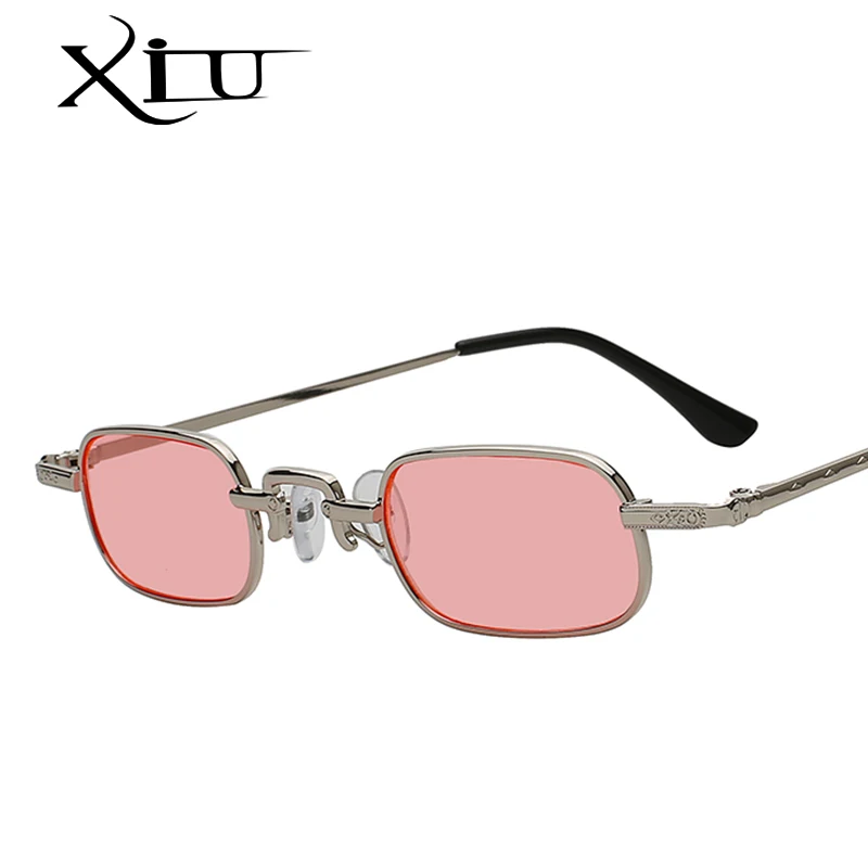Солнечные очки XIU в винтажном стиле для мужчин и женщин прямоугольные брендовые